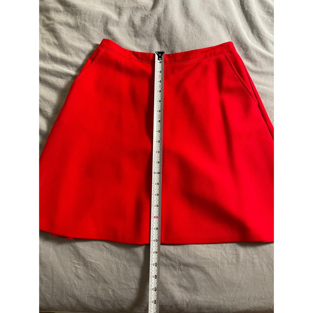 LOFT red A-line fit & Flare Skirt sz 2P - Picture 8 of 9